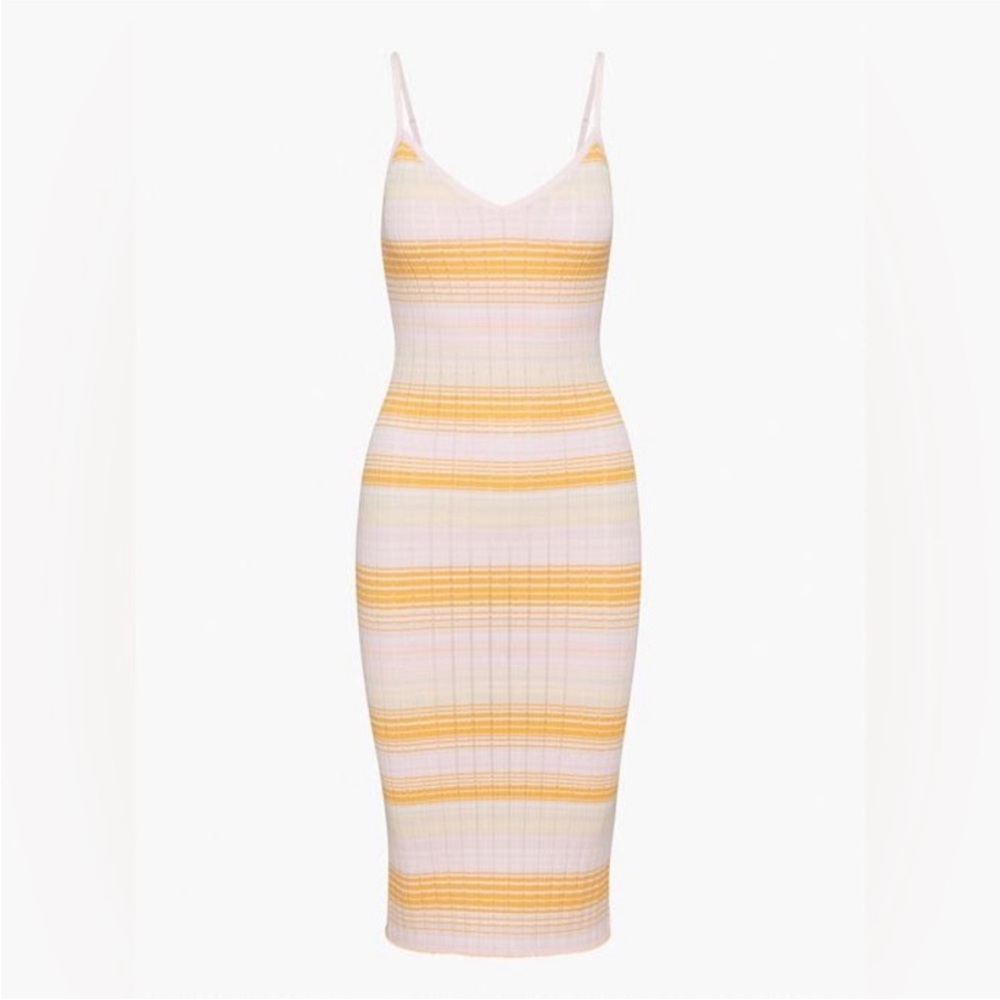 Wilfred Waltz Striped Midi Dress